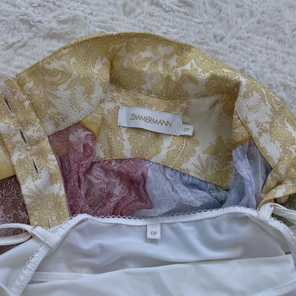 Brand new Zimmermann Dancer lantern silk chiffon mini dress - Picture 3 of 3